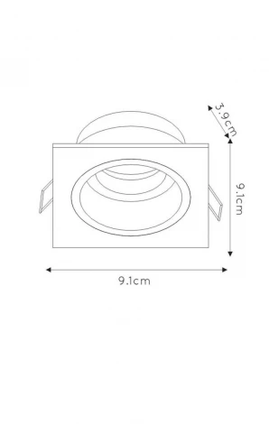 Встраиваемый точечный светильник Lucide Embed 22959/01/30 (220V)