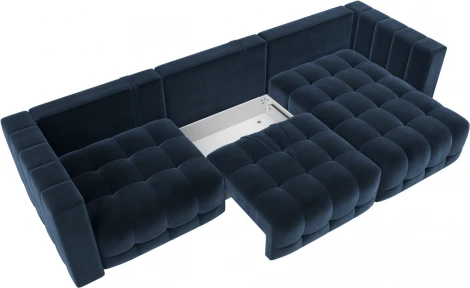 Диван угловой Лига-052 НПБ Лонг угол универсальный Лига Диванов (Велюр) арт.128820