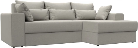 Диван угловой Майами правый угол (Бежевый/Рогожка) Лига Диванов арт.121157