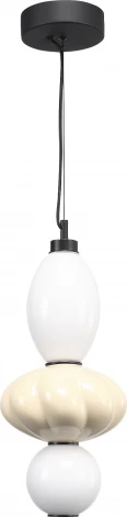 Подвесной светильник ST Luce Florentini SL6134.413.01 черный/желтый, опаловый LED 1*18W 3000K (220V, на тросе)