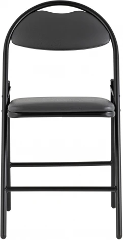 Стул складной Hagen экокожа серый каркас черный УТ000036848