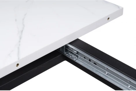 Деревянный стол Woodville Бетина мрамор белый / черный 504210