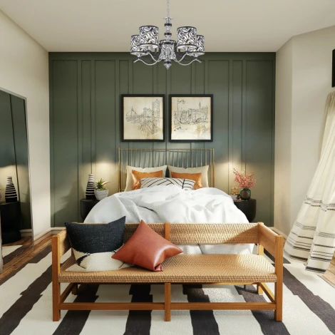 Подвесная люстра Arte Milano Florentia-4957 304957/5 Bk/Ni (220V, на цепи)