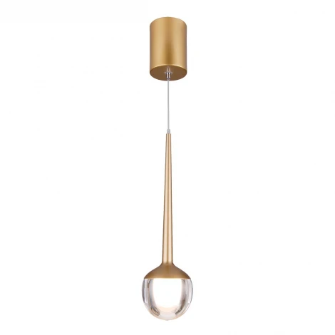 Подвесной светильник Elektrostandard DLS028 6W 4200K золото (LED, 220V, на проводе, шар)