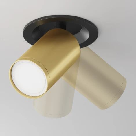 Встраиваемый светильник FOCUS S GU10 1x10Вт Maytoni Technical C048CL-U-1BMG (220V, круглые)