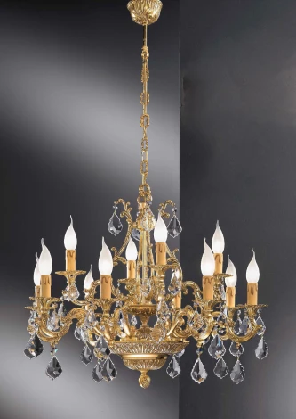 Подвесная люстра Nervilamp 780 780/8+4 (220V, на цепи, подсвечник, свеча)