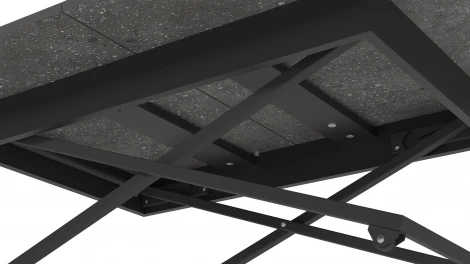 Стол универсальный трансформируемый Калифорния АНДРЭ Loft ЛДСП Терраццо/Черный