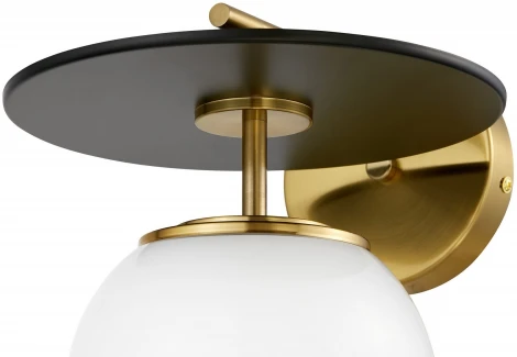 Бра Lumina Deco Dalton LDW 7014-1 MD+BK (220V, шар)