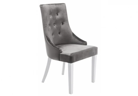 11139 Обеденный стул Woodville Elegance white / fabric grey 11139