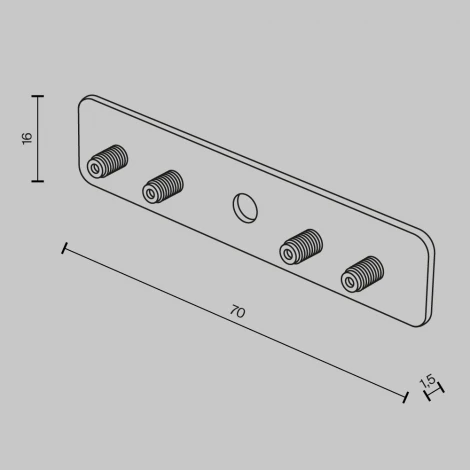 Коннектор/соединитель прямой для круглого шинопровода Maytoni Accessories for tracks Basity TRA172C-R-11B