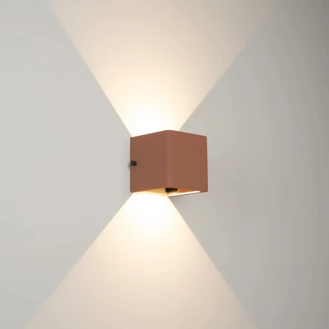 Архитектурная подсветка LGD-PERAN-WALL-S120x120-6W Warm3000 (Beige red, 0-80 deg, 230V) (Arlight, IP65 Бетон) 061761