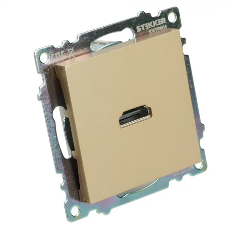Розетка HDMI (золото) Stekker Катрин 50060