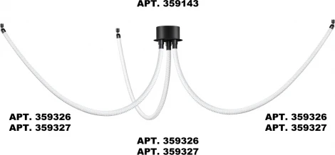 Гибкий неон Novotech Ramo 359326 KONST черный IP20 LED 3000K 14W 220V 1360Лм