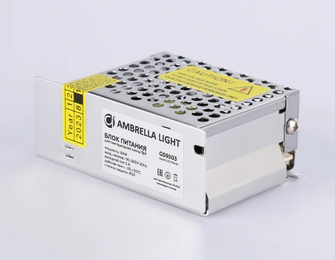 Блок питания Ambrella Illumination GS9503 для светодиодной ленты 12V 60W 3A IP20 90-260V