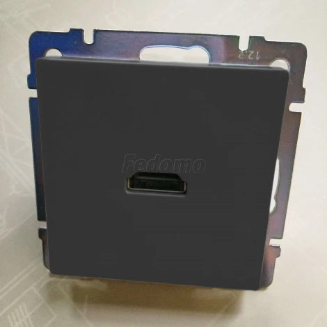 Розетка встраиваемая HDMI Werkel, черный