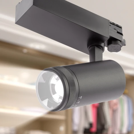 Трековый светильник ЭРА STR-30-99-40K-B30 (LED, 220V, круглые, IP40)