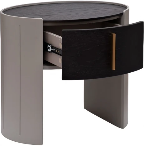 Тумбочка 1 ящик темный шпон 59*42*55см Garda Decor арт.77IP-30300