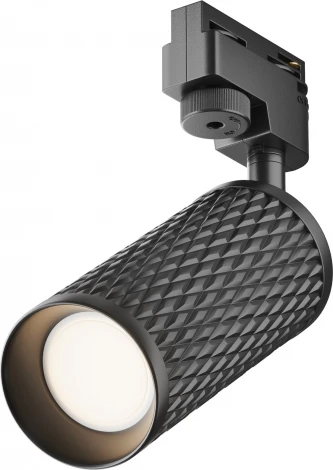 Трековый светильник Focus Design Unity GU10 50Вт (однофазный) Maytoni Technical TR011-1-GU10-B (220V, круглые)