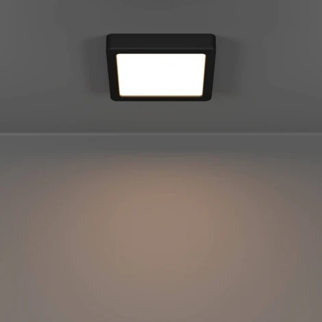 Настенно-потолочный светильник с регулировкой цветовой температуры Eglo Fueva 6 901328 7W(LED) 2700K, 4000K, 6500K, пластик, черный, белый