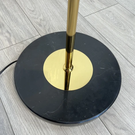 Торшер Rh 1920S Odeon Clear Glass Floor Lamp Gold Imperiumloft 241415-22 (241415-22) (220V, подвески, выключатель)