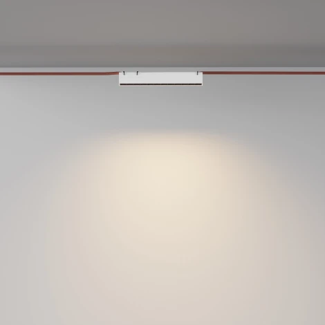 Трековый светильник ременной Downlight Maytoni Points Parity TR128B-12W3K-M-W 3000K 12Вт белый (48V)