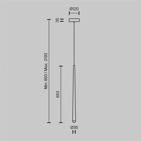 Подвесной светильник Maytoni Cascade MOD132PL-L6BK (LED, 220V, на проводе)