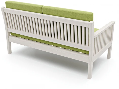 Диван Arsko Норман М беленый дуб зеленая рогожка