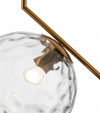 Подвесной светильник Dolce V000118 (11007/1P Clear) (220V, на проводе, шар)