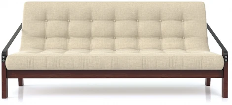 Диван Arsko Локи орех темно-бежевая рогожка