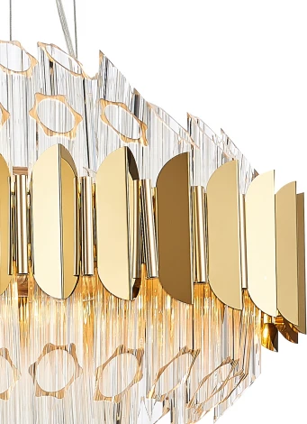 Подвесная люстра Natali Kovaltseva Rivera 81443/8C GOLD