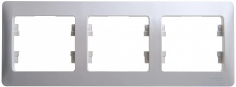 Рамка на 3 поста (перламутровый) Systeme Electric Glossa GSL000603