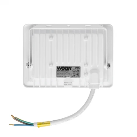 Светодиодный прожектор 30Вт 5700К IP65 белый Wolta WFL-30W/06W