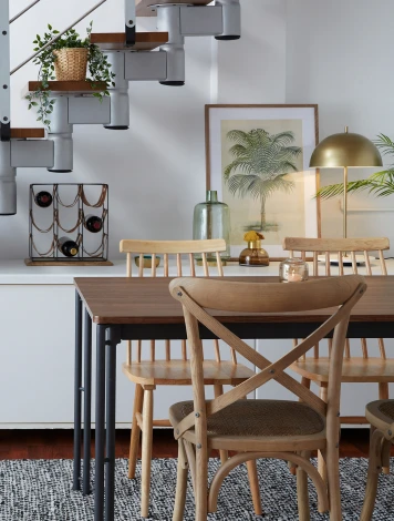 Обеденный стул La Forma (ex Julia Grup) Tressia (Каучук,ДСП,Дерево)