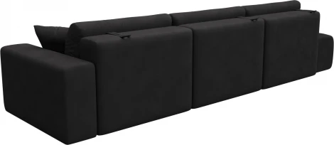 Диван прямой Лига-036 НПБ Модерн Лонг подлокотник справа Лига Диванов (Замша) арт.127700