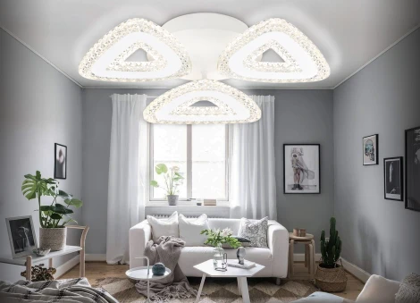 Потолочная люстра Ambrella ACRYLICA FA4018 (LED, 220V, пульт управления)