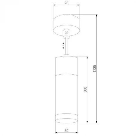 Подвесной светильник Eurosvet Double Topper 50135/1 LED хром/черный (220V, на проводе)