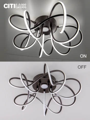 Потолочная люстра светодиодная с пультом Мишель CL229155 Citilux