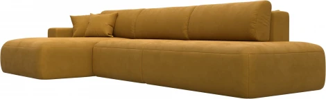 Диван угловой Лига-036 НПБ Модерн Лонг левый угол Лига Диванов (Велюр) арт.127744L
