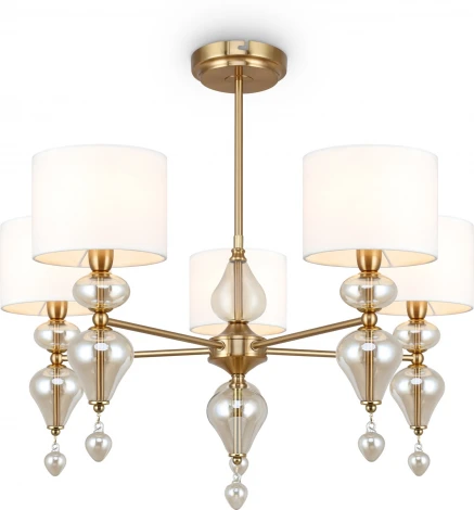 Потолочная люстра на штанге Freya Raise FR5369CL-05BS (220V, круглые)