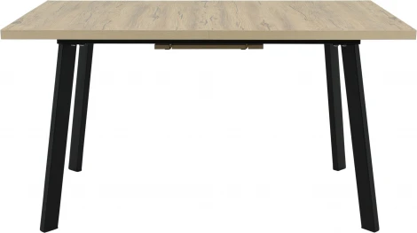 Стол Аврора Осло 140, Дуб Сильверджек Ореховый, Чёрный