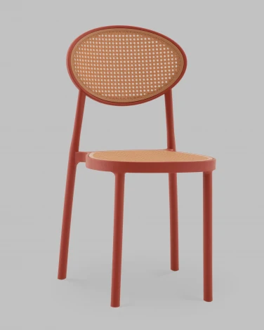 Стул Junie пластиковый красный Stool Group арт.УТ000040847