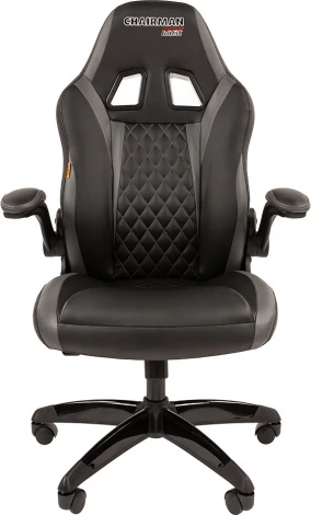 Игровые кресла CHAIRMAN GAME 15 (Пластик,Экокожа/Черный,Серый)