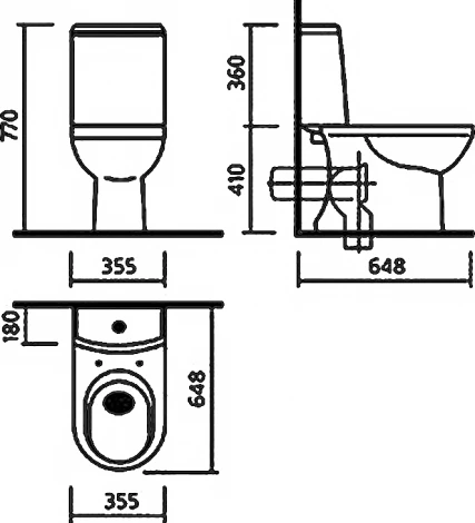 Унитаз-компакт Sanita luxe Next luxe без микролифта