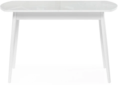 Стеклянный стол Woodville Бейкер 120(152)х70х75 белый 551080
