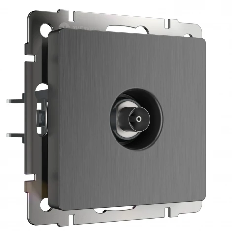 ТВ-розетка оконечная (графит рифленый) Werkel W1183004 (a050758)