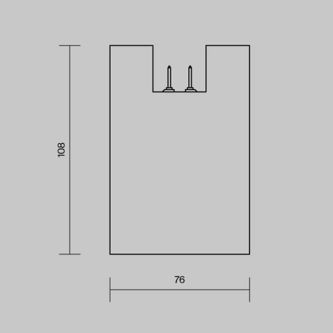 Трековый светильник 16W 48V Maytoni Alfa O-TR01-2-S-16WB3K (LED, IP65)