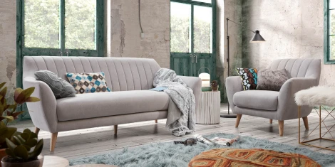 Журнальный стол La Forma (ex Julia Grup) Filip (Белый/ Тик,Дерево)