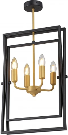 Потолочная люстра на штанге Vitaluce V3004-1/4PL (220V, свеча)