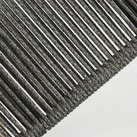 Стул уличный La Forma (ex Julia Grup) Glendon (Серый/ Веревка,Эвкалипт,Сталь)