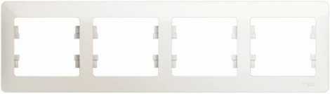 Рамка на 4 поста (перламутровый) Systeme Electric Glossa GSL000604